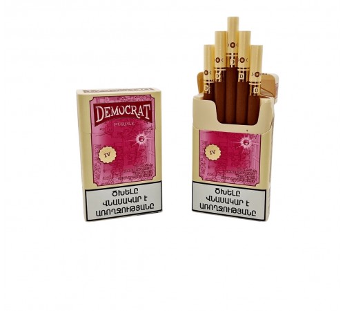 Сигареты Democrat Purple King Size (Демократ Виноград Ментол Кнопка)