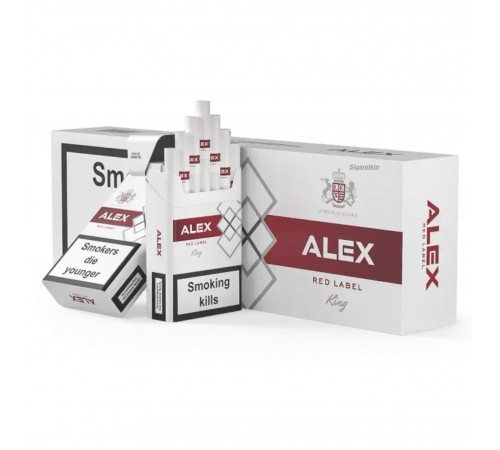  Сигареты Alex Red Label King Size (Алекс Красный Кинг Сайз)