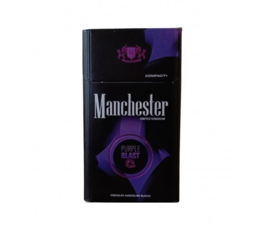 Купить Сигареты Manchester Purple Blast (Манчестер Ред Бласт Кнопка Черника)