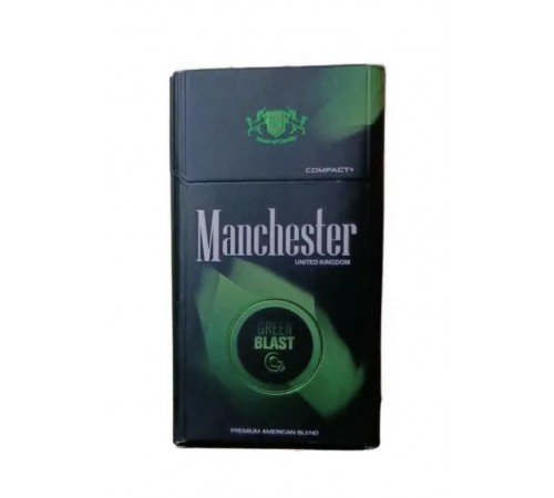 Купить Сигареты Manchester Green Blast (Манчестер Ред Бласт Кнопка Ментол)
