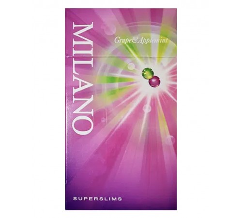 Купить Сигареты Milano Grape&Applemint Superslims (Милано Виноград Мятное Яблоко Суперслим) оптом 