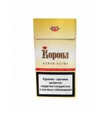 Сигареты Корона Super Slims желтая оптом