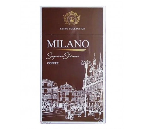 Купить Сигареты Milano Retro Collection Superslims Coffee (Милано Ретро Кофе Суперслим) оптом 