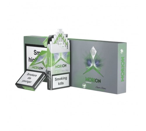  Сигареты Morion Capsule Applemint Superslim (Морион Яблоко Кнопка Суперслим) оптом
