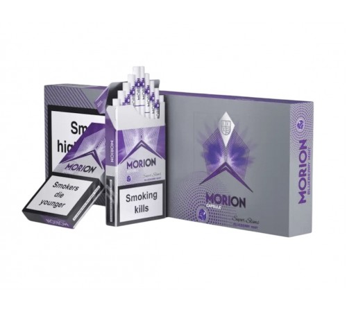  Сигареты Morion Capsule Blueberry Superslim (Морион Черника Кнопка Суперслим) оптом