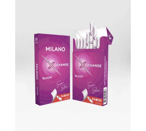 Купить Сигареты Milano Change Bloom (Милано Суперслим Кнопка Черника) оптом 